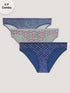 Kalyani (6000) Low Rise Cotton Printed Bikini Panties Pack of 3 - Colors & Prints May Vary