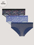 Kalyani (4000) Mid Rise Hipster Printed Cotton Panties Pack of 3 - Colors & Prints May Vary