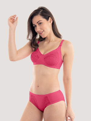 Audi Bikini Cut Lace Bra Panty Set-RANI