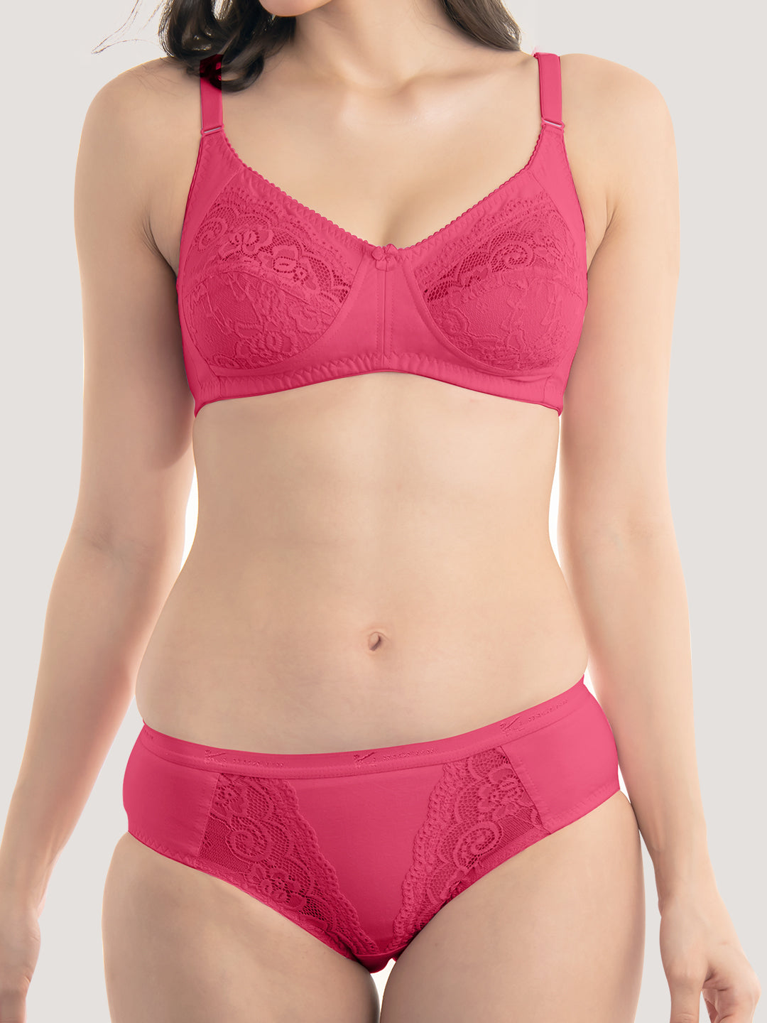 Audi Bikini Cut Lace Bra Panty Set-RANI - Main Image