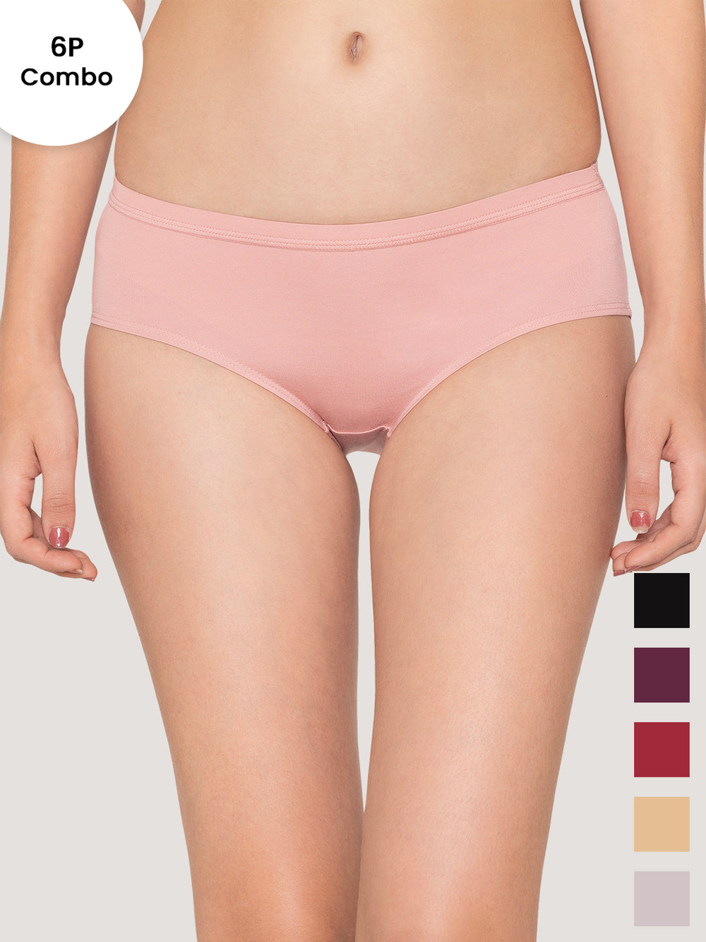 Oliver-mid-waist-hipster-style-panties-for-girls-pack-of-6-BLK DVL MRN ND LGRY CRP