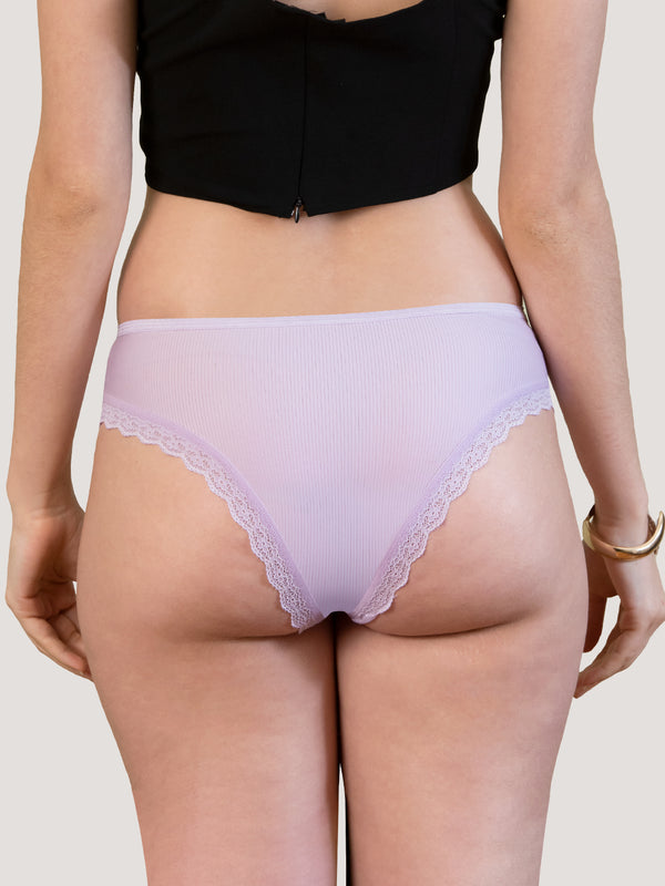 Becca Low Waist Lace Bikini Panties | Pack of 3-LAVENDER LAVENDER LAVENDER