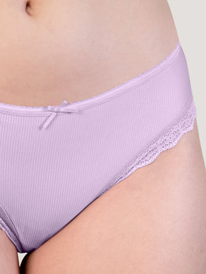 Becca Low Waist Lace Bikini Panties | Pack of 3-LAVENDER LAVENDER LAVENDER