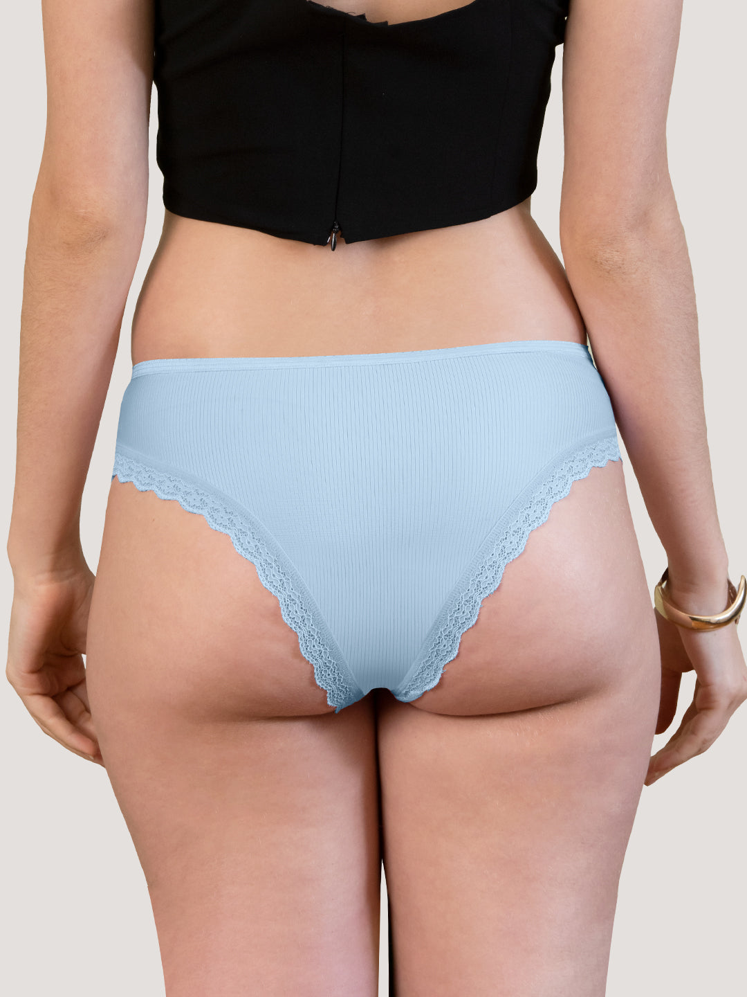 Becca Low Waist Lace Bikini Panties | Pack of 3-S.BLUE S.BLUE S.BLUE