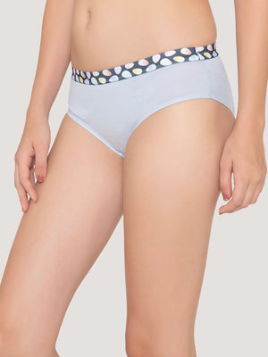 Berry Girl's Low Waist Printed Waistband Panties Pack of 6-SBLE SBLE SGR SGR RS RS