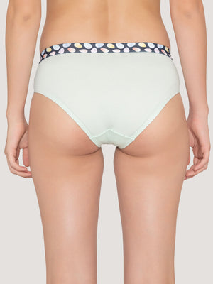 Berry Girl's Low Waist Printed Waistband Panties Pack of 6-SBLE SBLE SGR SGR RS RS