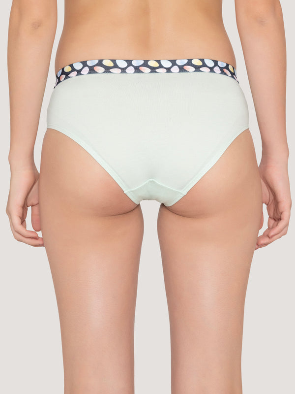 Berry Girl's Low Waist Printed Waistband Panties Pack of 6-SBLE SBLE SGR SGR RS RS