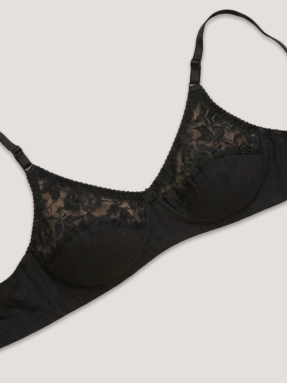 Deepali Non Padded Everyday Lace Bra | Pack of 3-ONION SKIN BLACK