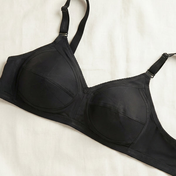 Damini Full Coverage Cotton Everyday Bra | Pack of 3-BLACK BLACK BLACK