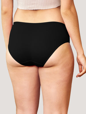 Vami Medium Coverage Panties for Girls | Pack of 3-BLACK BLACK BLACK