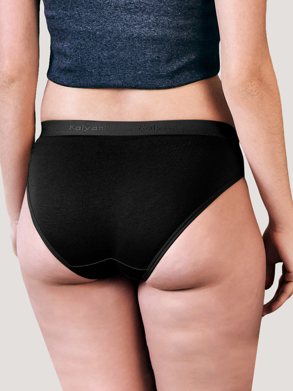 Sensa Low Waist Bikini Panties | Pack of 3-BLACK BLACK BLACK