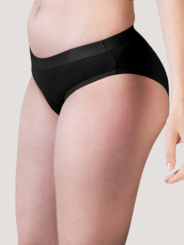 Sensa Women Bikini Style Outer Elastic Panties | Pack of 6-BLK BLK BLK BLK BLK BLK