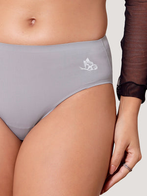 Bliss Bonded Technology Seamless Hipster Panties for Women | GREY GREY