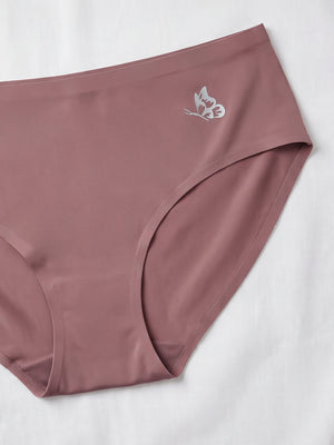 Bliss Bonded Technology Seamless Hipster Panties for Women | GREY ROSY BROWN