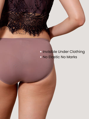 Bliss Bonded Technology Seamless Hipster Panties for Women | ROSY BROWN ROSY BROWN