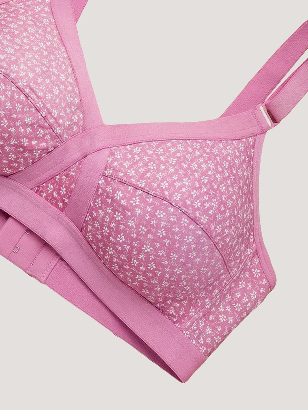 Kalyani Maxine Cross Over Front Full Coverage Cotton Minimizer Bra Pack of 2-BLUSH BLUSH