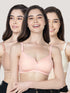 Kalyani Cherry Full Coverage Lightly Padded Everyday  Bra | Pack of 3