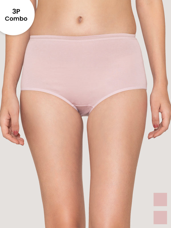 Orion High Coverage Hipster Panties | Pack of 3-CREPE CREPE CREPE