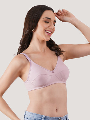 Pranika Non Padded Seamed Everyday Bra | Pack of 3 CREPE CREPE CREPE