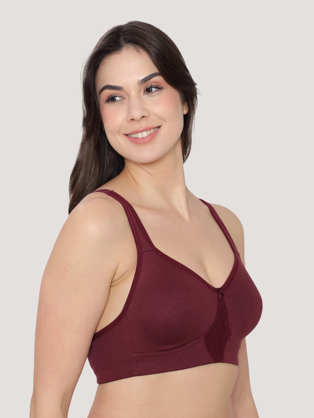 Chase Full Coverage Everyday Bra for Women-WINE