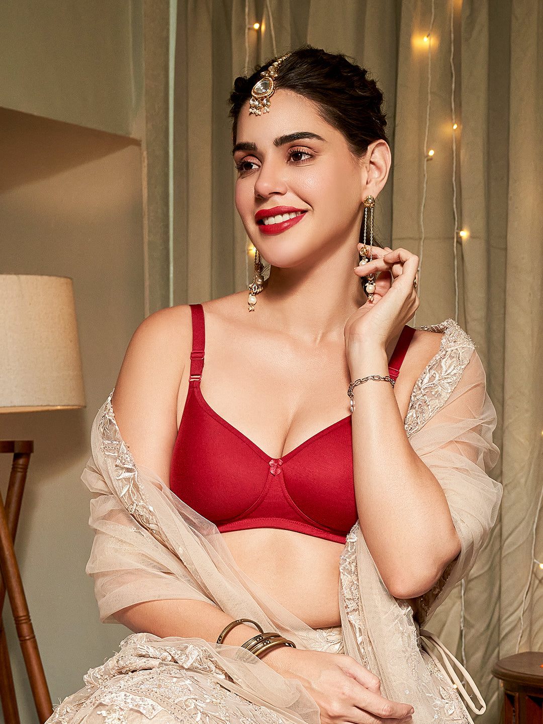 Buy Cherry Lightly Padded Everyday Bra For Women At Kalyani –  kalyaniinnerwear