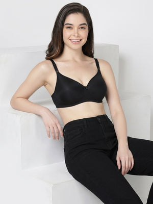 Cherry Full Coverage Lightly Padded Everyday Bra | Pack of 3-BLACK BLACK BLACK