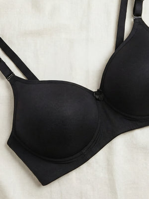 Cherry Full Coverage Lightly Padded Everyday Bra | Pack of 3-BLACK BLACK BLACK