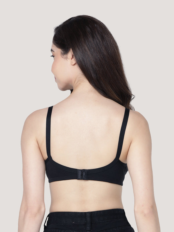 Cherry Full Coverage Lightly Padded Everyday Bra | Pack of 3-BLACK BLACK BLACK