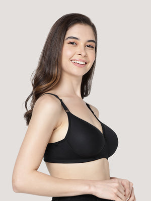 Cherry Full Coverage Lightly Padded Everyday Bra | Pack of 3-BLACK BLACK BLACK