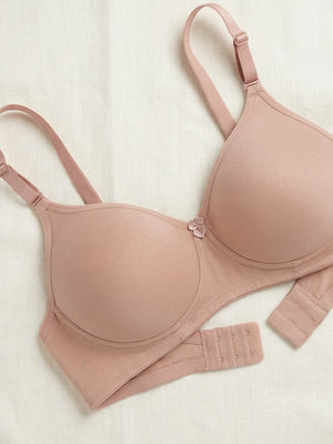 Cherry Full Coverage Lightly Padded Everyday Bra | Pack of 3-BLACK CAMEL CORAL