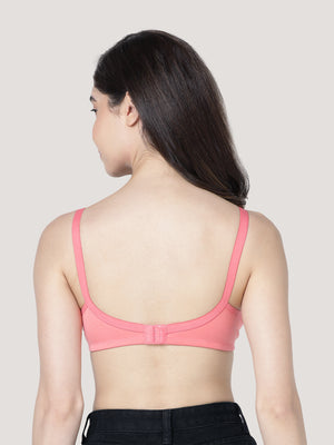 Cherry Full Coverage Lightly Padded Everyday Bra | Pack of 3-BLACK CAMEL CORAL