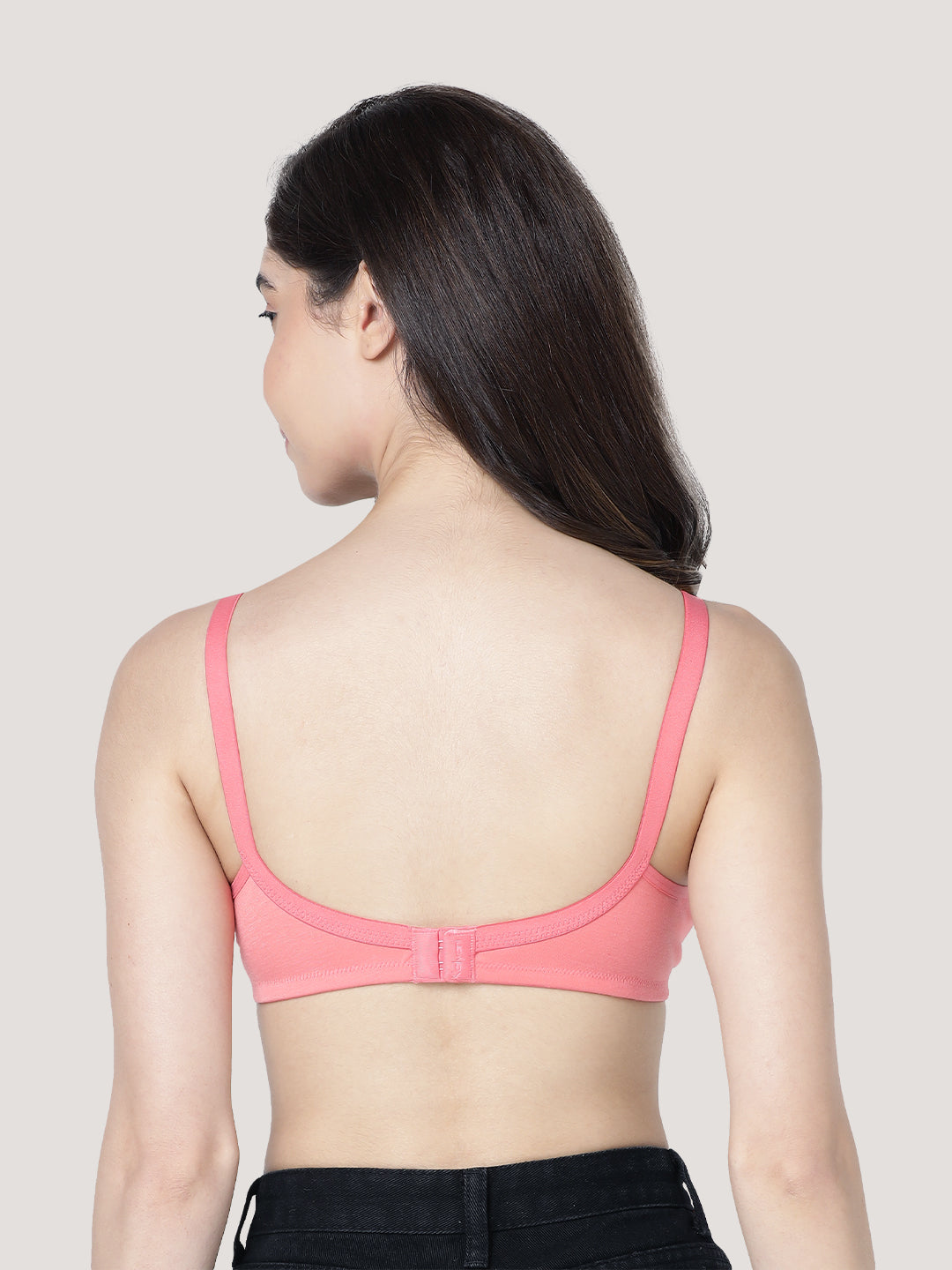 Cherry Full Coverage Lightly Padded Everyday Bra | Pack of 3-CORAL PEACH SKIN