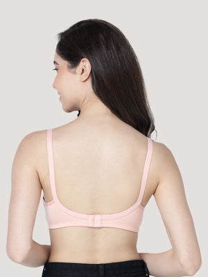 Cherry Full Coverage Lightly Padded Everyday Bra | Pack of 3-CAMEL PEACH SKIN