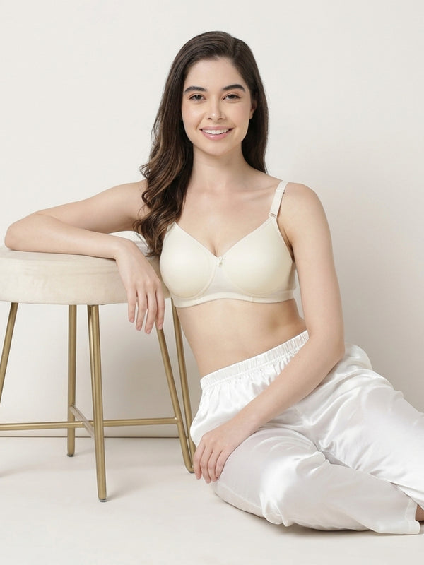 Cherry Full Coverage Lightly Padded Everyday Bra | Pack of 3-SKIN SKIN SKIN