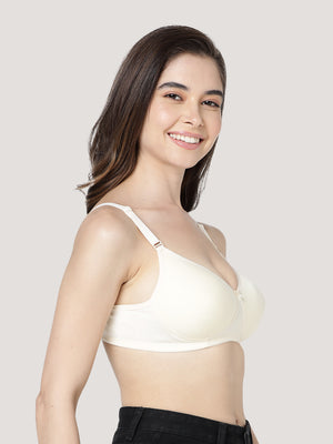 Cherry Full Coverage Lightly Padded Everyday Bra | Pack of 3-BLACK CAMEL SKIN