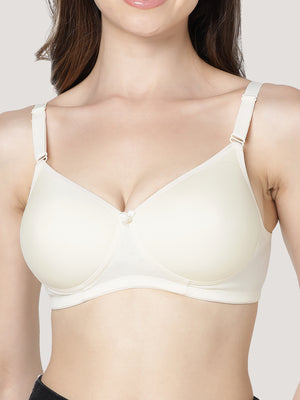 Cherry Full Coverage Lightly Padded Everyday Bra | Pack of 3-CAMEL PEACH SKIN