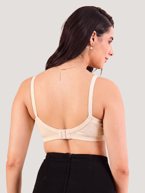 Cherry Full Coverage Lightly Padded Everyday Bra | Pack of 3-SKIN SKIN SKIN