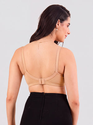 Cherry Full Coverage Lightly Padded Everyday Bra | Pack of 3-CAMEL CAMEL CAMEL