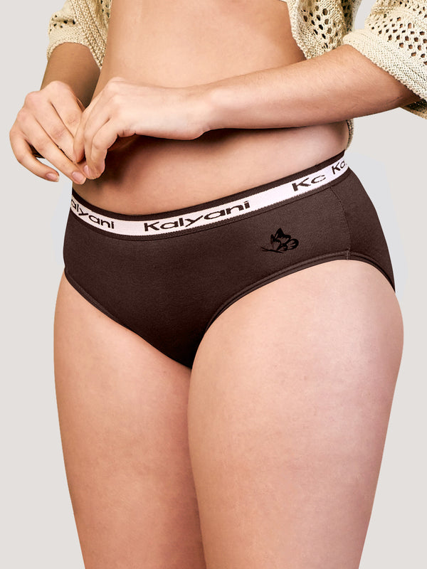 Jazzie Mid Waist Hipster Underwear | Pack of 3-COFFEE COFFEE COFFEE