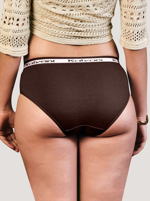 Jazzie Mid Waist Hipster Underwear | Pack of 3-COFFEE COFFEE COFFEE