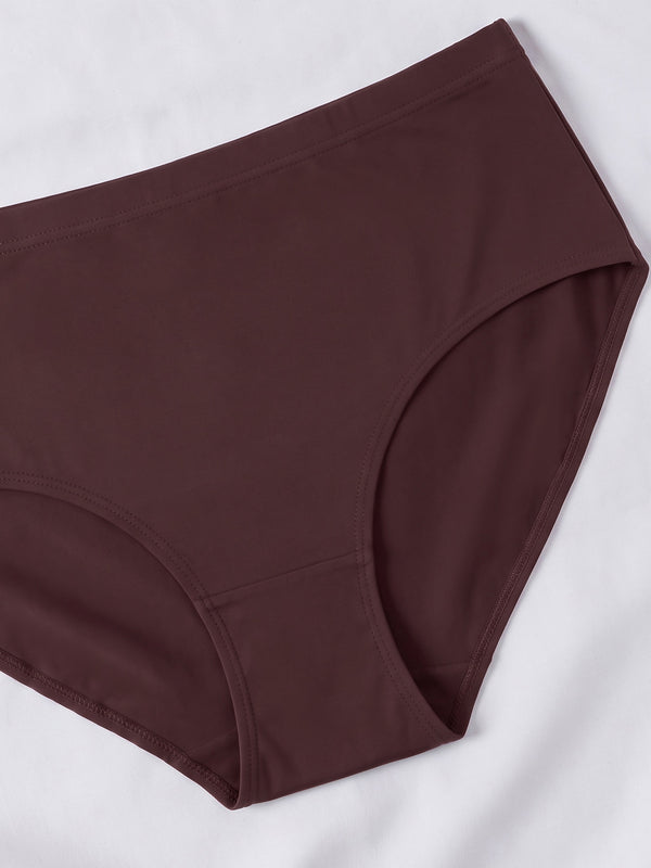 Cooper Women Super Stretchable Full Coverage High Waist Hipster Panties | Pack of 3-BROWN L.GREEN DUSTY ROSE