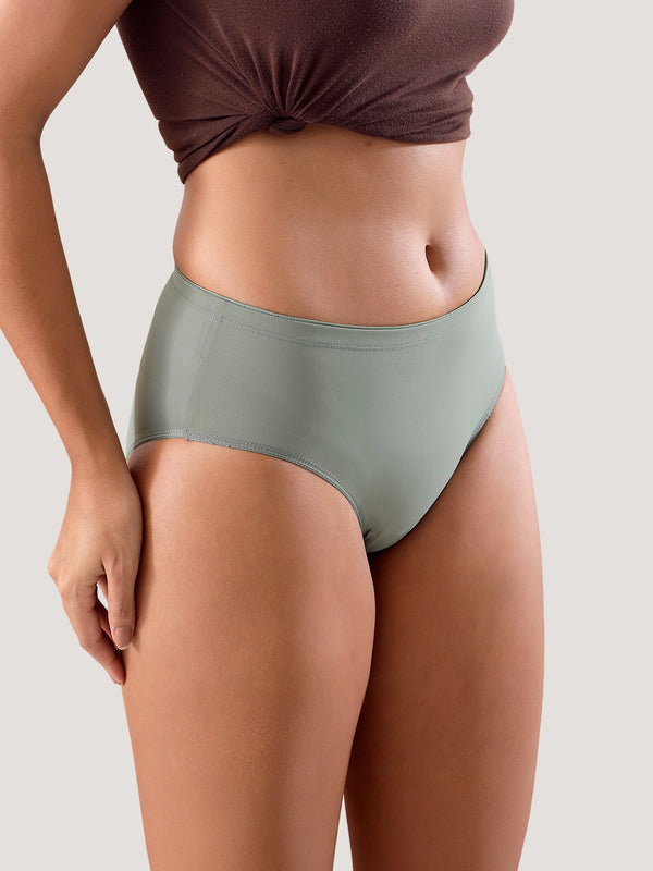 Cooper Women Super Stretchable Full Coverage High Waist Hipster Panties | Pack of 3-L.GREEN L.GREEN L.GREEN
