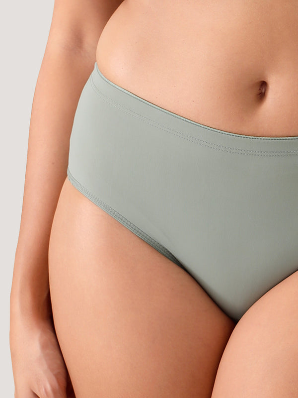 Cooper Women Super Stretchable Full Coverage High Waist Hipster Panties | Pack of 3-L.GREEN L.GREEN L.GREEN