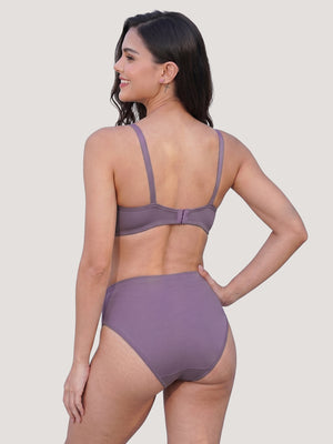 Kalyani Cristina Medium Coverage Wirefree Support Padded Daily Wear Lace Lingerie Set | Mountbatten Pink (Copy)