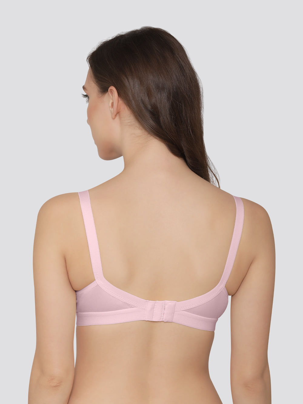 K LINGERIE Cross Care Women's Full Coverage Non Padded Wirefree Minimizer Bra-CREPE CREPE