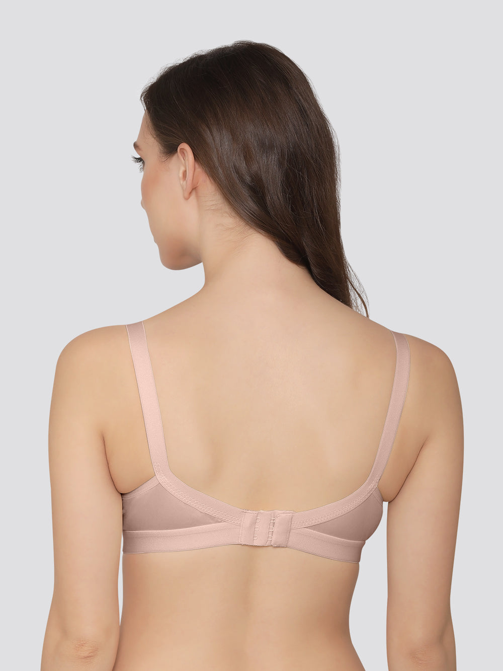 K LINGERIE Cross Care Women's Full Coverage Non Padded Wirefree Minimizer Bra-FAWN FAWN