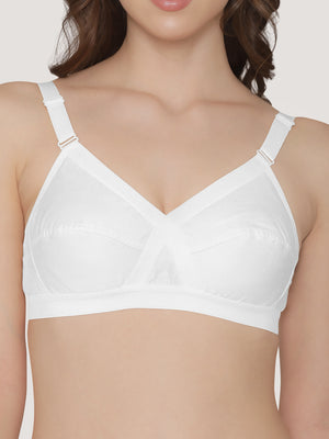 Cross Care Full Coverage Minimizer Bra-WHITE