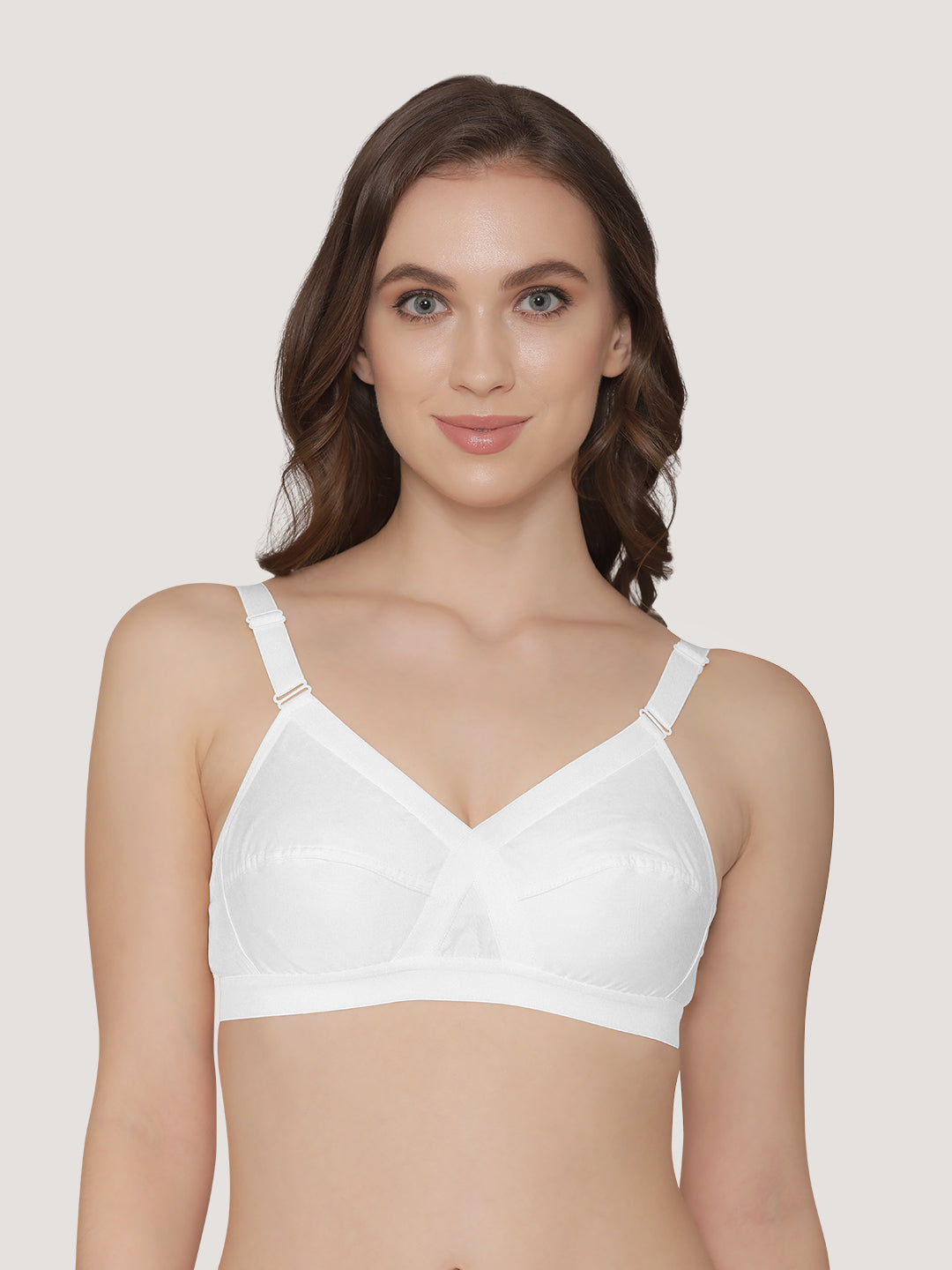 Cross Care Full Coverage Minimizer Bra-WHITE