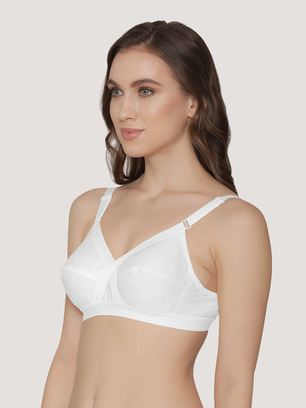 Cross Care Full Coverage Minimizer Bra-WHITE