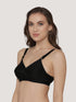 K LINGERIE Cross Care Women's Full Coverage Non Padded Wirefree Minimizer Bra